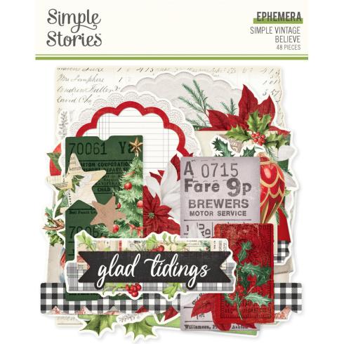 Simple Stories - Stanzteile "Simple Vintage Believe" Die Cuts