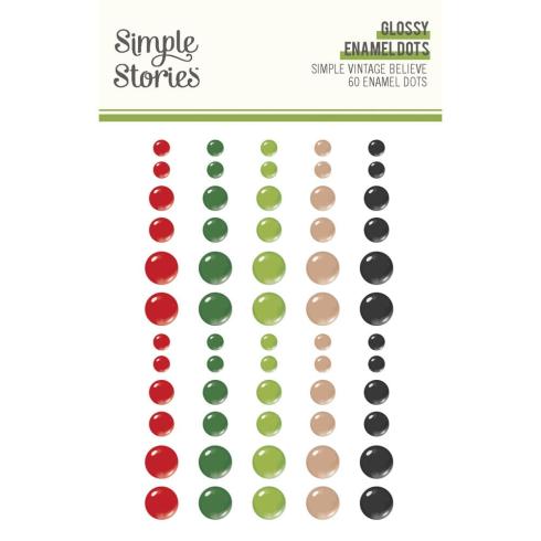 Simple Stories - Enamel Dots "Simple Vintage Believe" 60 Stück 