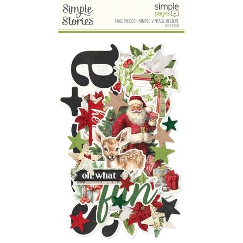 Simple Stories - Stanzteile "Simple Vintage Believe" Bits & Pieces 