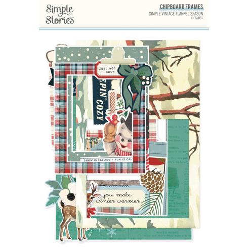 Simple Stories - Chipboard Frames "Simple Vintage Flannel Season" 