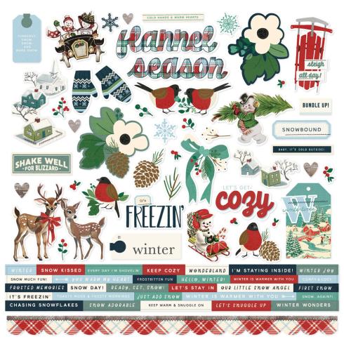 Preview: Simple Stories - Collections Kit "Simple Vintage Flannel Season" 12 Bogen Designpapier