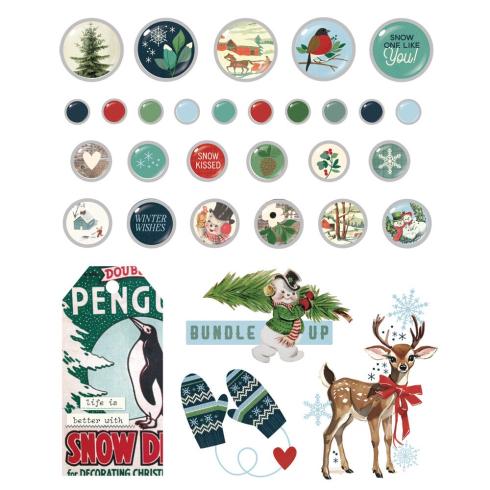 Preview: Simple Stories - Decorative Brads "Simple Vintage Flannel Season" 