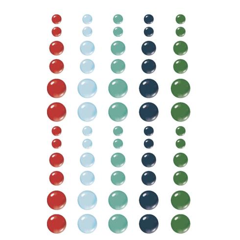Simple Stories - Enamel Dots "Simple Vintage Flannel Season" 60 Stück 