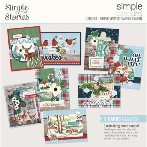 Simple Stories - Cards Kit "Simple Vintage Flannel Season"