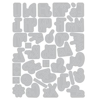 Sizzix - Stanzschablone "Simple Letters" Thinlits Craft Dies