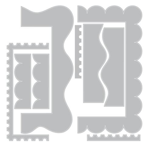 Sizzix - Stanzschablone "Fun Borders" Thinlits Craft Dies