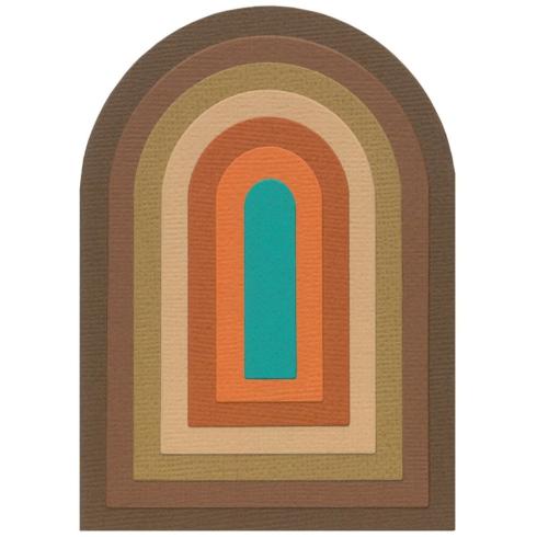 Sizzix - Stanzschablone "Tunnel Arches" Thinlits Craft Dies by Eileen Hull