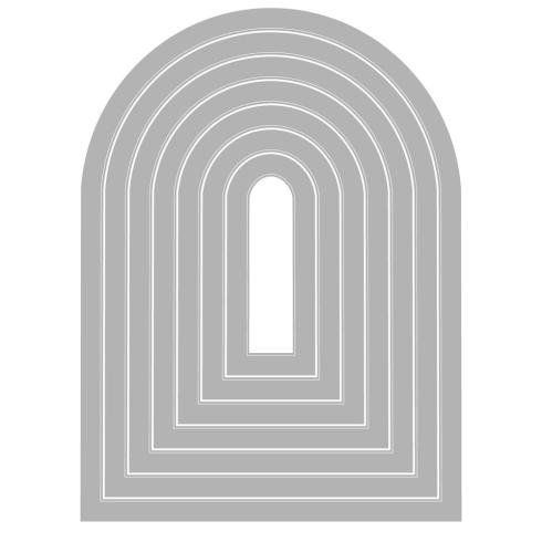 Sizzix - Stanzschablone "Tunnel Arches" Thinlits Craft Dies by Eileen Hull