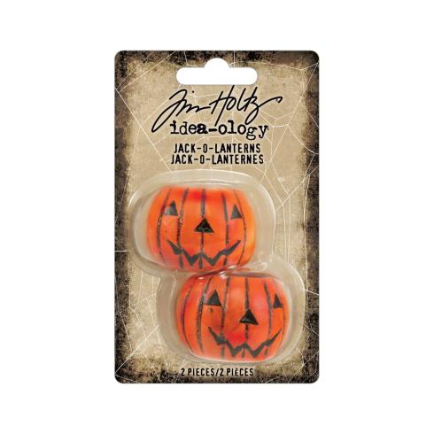 Tim Holtz - Idea Ology - Resin Kürbise "Halloween Jack-O-Lanterns"