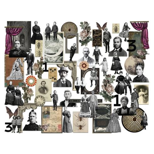 Tim Holtz - Idea Ology - Papier Dekoration "Halloween" Paper Dolls