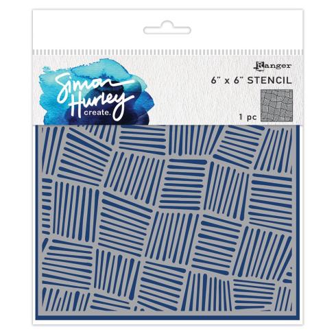 Ranger - Schablone 15,2x15,2cm "Intertwined" Stencil Design by Simon Hurley 