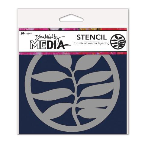 Ranger - Schablone Design by Dina Wakley "A Frond Coaster" Media Stencil
