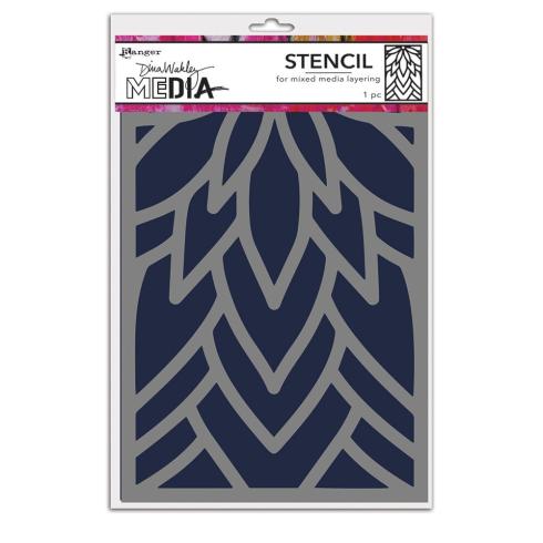 Ranger - Schablone Design by Dina Wakley "Flowing Petals" Media Stencil
