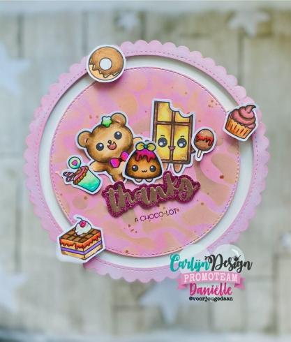 Carlijn Design - Schablone 15,5x15,5cm "Retro Patronen" Stencil