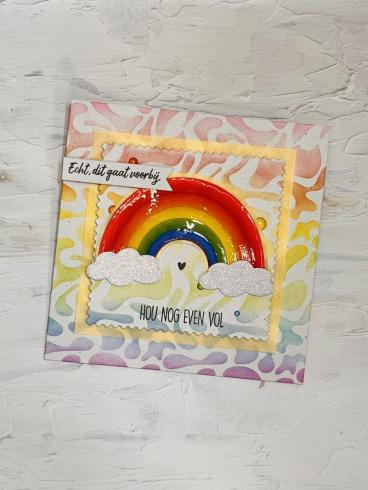 Carlijn Design - Schablone 15,5x15,5cm "Retro Patronen" Stencil