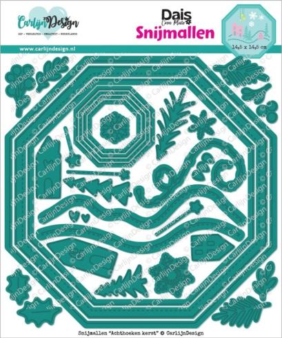 Carlijn Design - Stanzschablone "Achthoeken Kerst" Dies 