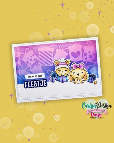 Carlijn Design - Stempelset "Vrohoholijk Kerstbeest " Clear Stamps