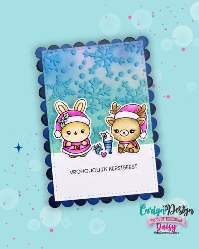 Carlijn Design - Stempelset "Vrohoholijk Kerstbeest " Clear Stamps