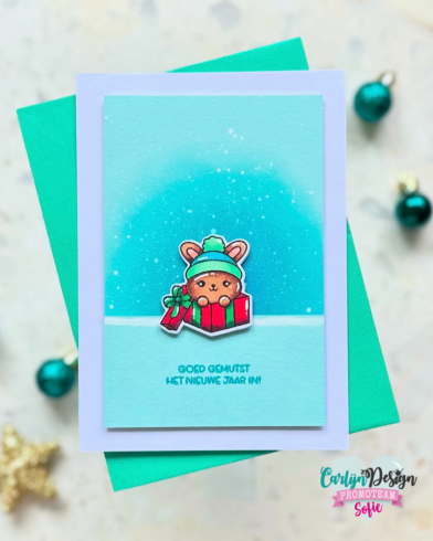 Carlijn Design - Stanzschablone "Vroholijk Kerstbeest " Dies