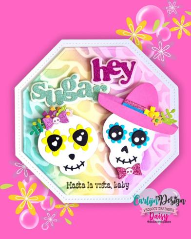 Carlijn Design - Stempelset "Sugar Skulls" Clear Stamps