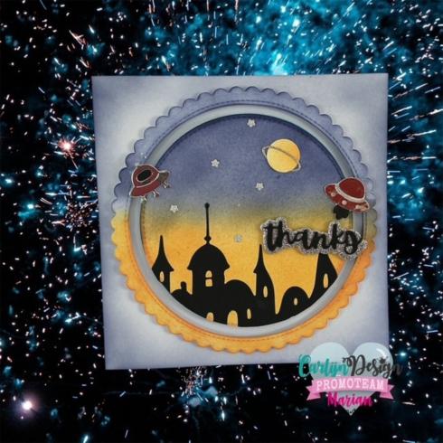 Carlijn Design - Stanzschablone "Peculiar Town" Dies 