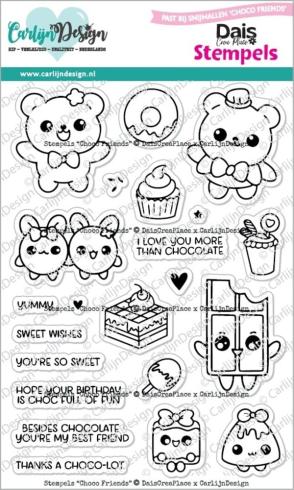 Carlijn Design - Stempelset "Choco Friends " Clear Stamps