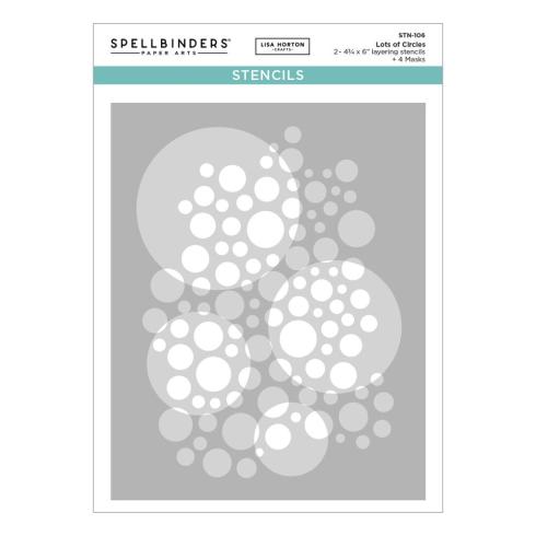 Spellbinders - Schablone "Lots of Circles" Stencil