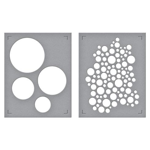 Spellbinders - Schablone "Lots of Circles" Stencil