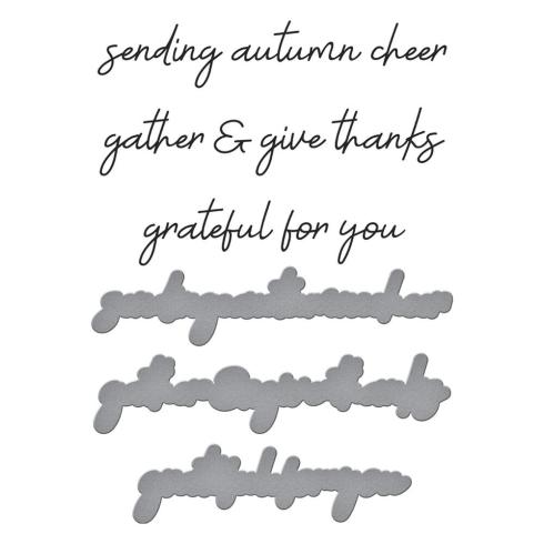 Spellbinders - Buchdrucktechnik "Autumn Archives" BetterPress Plate & Dies