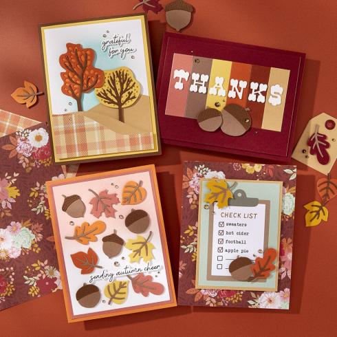 Spellbinders - Stanzschablone "Autumn Archives Bundle" Dies