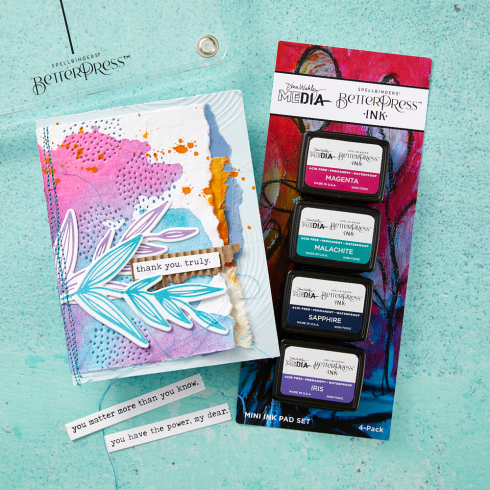 Spellbinders - Stempelkissen "Happy" BetterPress Ink Mini Set