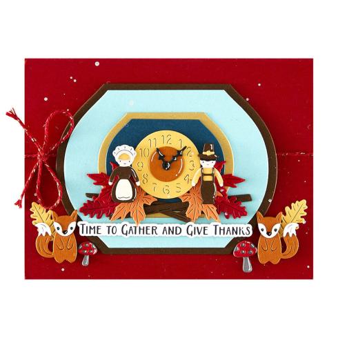 Spellbinders - Buchdrucktechnik "Cuckoo Cottage" BetterPress Plate & Dies