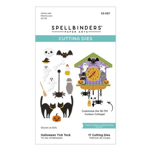Spellbinders - Stanzschablone "Halloween Tick Tock" Dies
