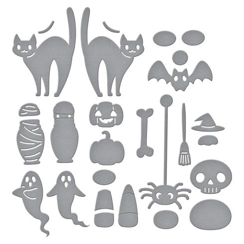 Spellbinders - Stanzschablone "Halloween Tick Tock" Dies