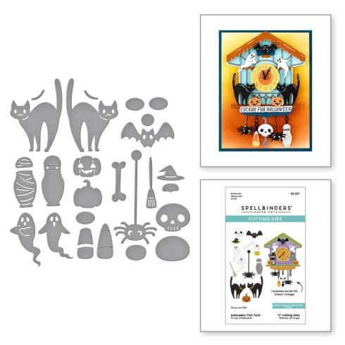 Spellbinders - Stanzschablone "Halloween Tick Tock" Dies
