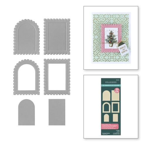 Spellbinders - Präge- und Schneideschablone "Holiday Magic" 3D Emboss & Cut Folder 