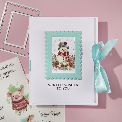 Spellbinders - Präge- und Schneideschablone "Holiday Magic" 3D Emboss & Cut Folder 