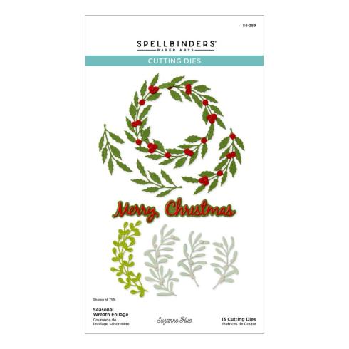 Spellbinders - Stanzschablone "Seasonal Wreath Foliage" Dies