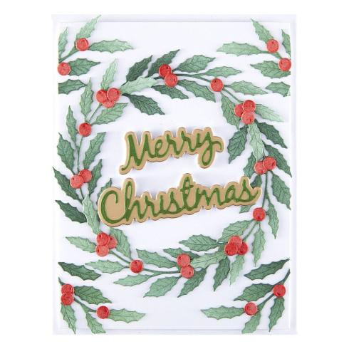 Spellbinders - Stanzschablone "Seasonal Wreath Foliage" Dies