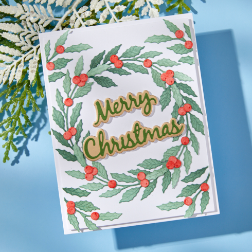 Spellbinders - Stanzschablone "Seasonal Wreath Foliage" Dies