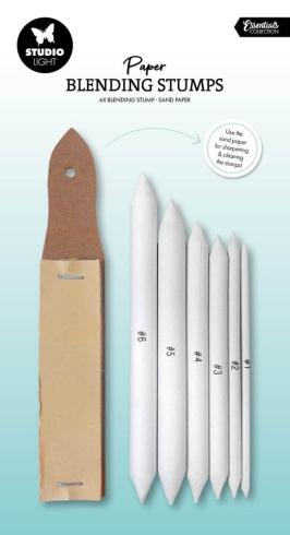 Studio Light - Papier-Wischstifte & Sandpapier - Paper Blending Stumps & Sand Paper