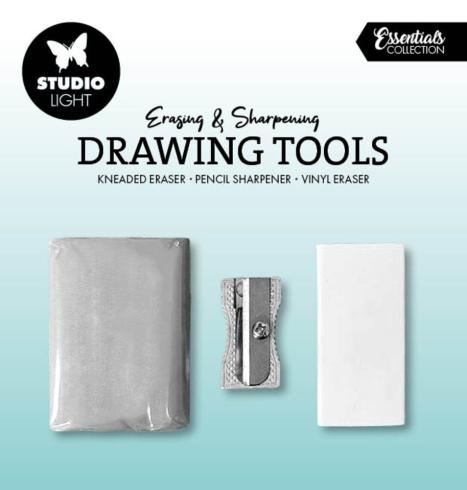 Studio Light - Radiergummi & Anspitzer - Kneaded/Vinyl Eraser & Pencil Sharpener