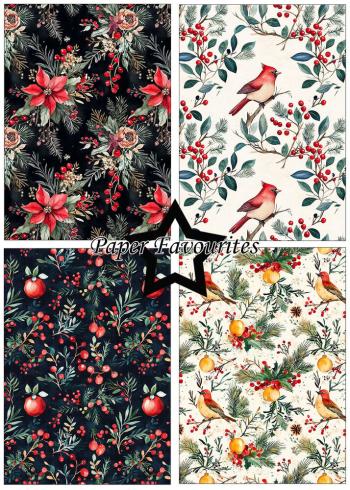 Paper Favourites - Designpapier "Boho Christmas" Paper Pack A5 - 24 Bogen