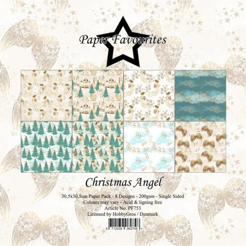 Paper Favourites - Designpapier "Christmas Angel" Paper Pack 12x12 Inch 8 Bogen