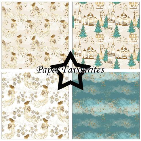 Paper Favourites - Designpapier "Christmas Angel" Paper Pack 12x12 Inch 8 Bogen