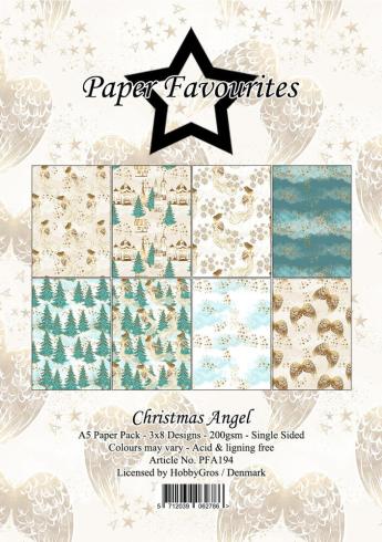 Paper Favourites - Designpapier "Christmas Angel" Paper Pack A5 - 24 Bogen