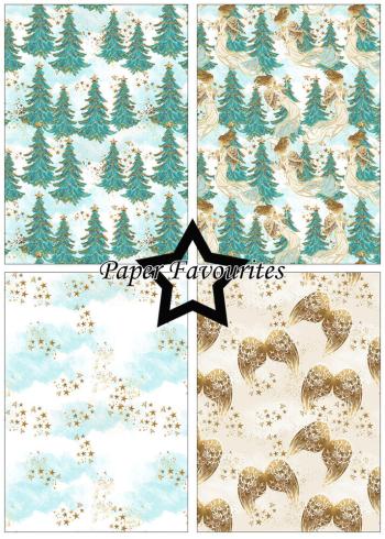 Paper Favourites - Designpapier "Christmas Angel" Paper Pack A5 - 24 Bogen