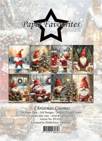 Paper Favourites - Designpapier "Christmas Gnomes" Paper Pack A6 - 24 Bogen