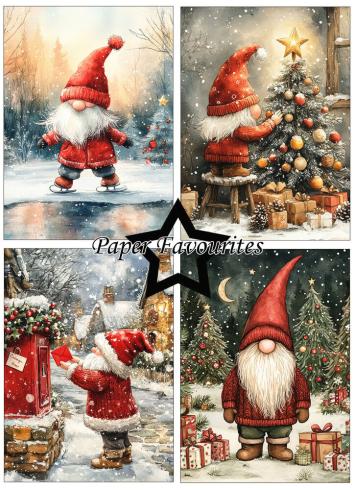 Paper Favourites - Designpapier "Christmas Gnomes" Paper Pack A6 - 24 Bogen