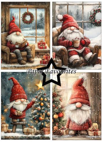 Paper Favourites - Designpapier "Christmas Gnomes" Paper Pack A6 - 24 Bogen